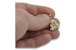 "14K Rose Gold Angelic Mary Medallion Pendant" pm004r pm004r