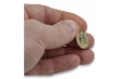 14K Yellow Gold Icon Medallion Gods Pendant pm005y