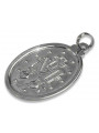 "Pendentif Médaille de Marie en Or Blanc 14 carats 585" pm006w pm006w