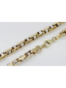 14K Yellow and White Gold Modern Chain Necklace cc101yw