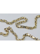 14K Yellow and White Gold Modern Chain Necklace cc101yw