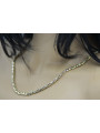 14K Yellow and White Gold Modern Chain Necklace cc101yw