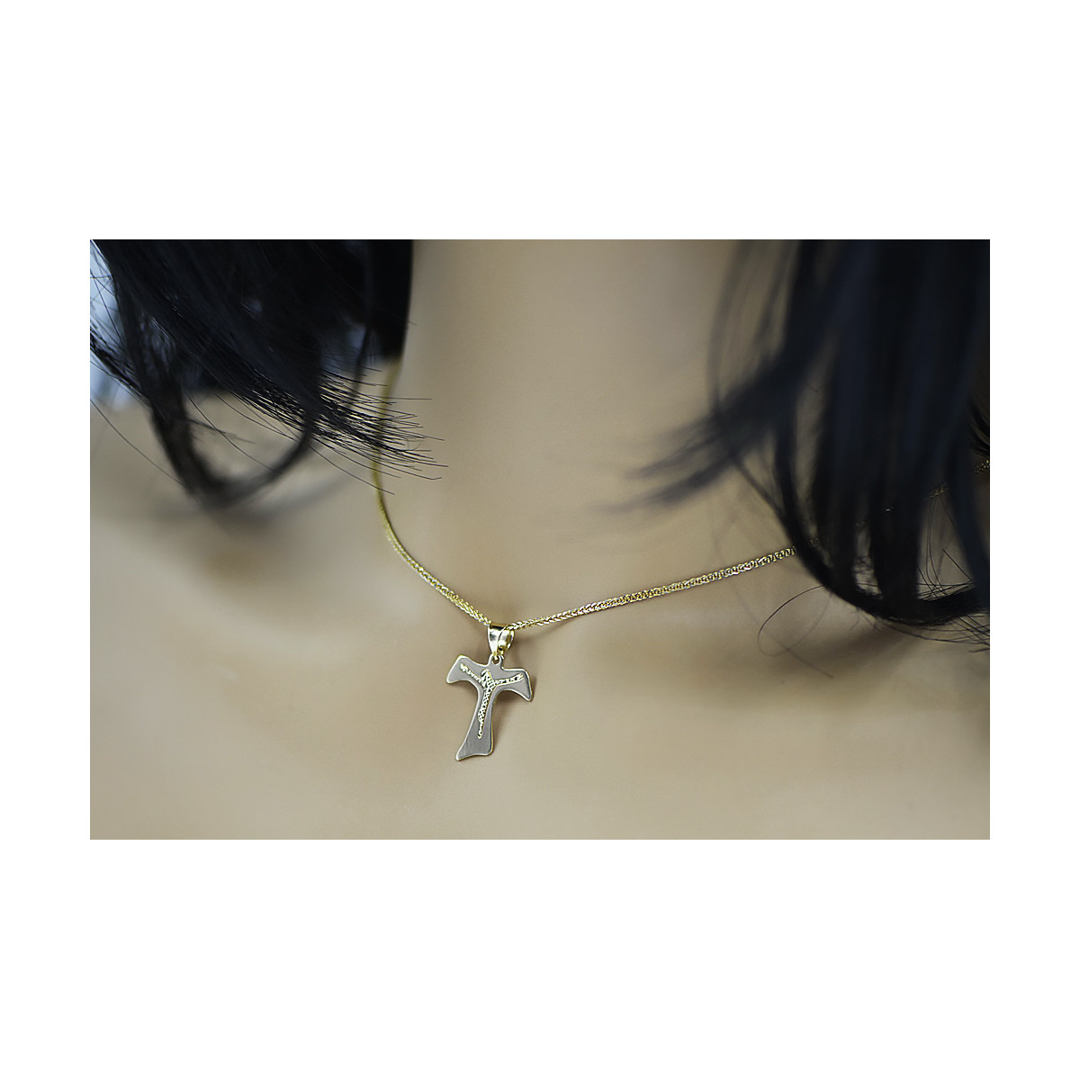 Golden Catholic Cross ★ russiangold.com ★ Gold 585 333 Low price