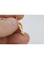 "Keine Steine, 14k Originales Vintage-Roségold Blatt Ohrringe" ven105 ven105