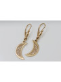 "Boucles d'oreilles de charme vintage en or rose 14 carats 585 d'origine, Pas de pierres" ven174 ven174