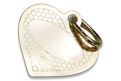 Pendentif ★ icône médaillon ange zlotychlopak.pl ★ or 585 333 petit prix