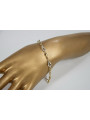 Pulsera de oro italiano 14k amarillo y blanco con piedras preciosas cfb003yw