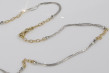 45cm, 14K Yellow White Gold Chain Necklace cct001yw