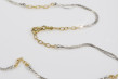 45cm, 14K Yellow White Gold Chain Necklace cct001yw