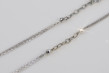 "45cm, 14K White Gold Chain with Unique Italian Design" cct001w