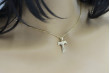 Elegant Italian 14k Gold Catholic Cross Pendant & Chain ctc005y&cc035y