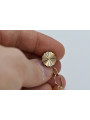 Original Vintage 14K Rose Gold Flower Earrings without Stones ven135 ven135