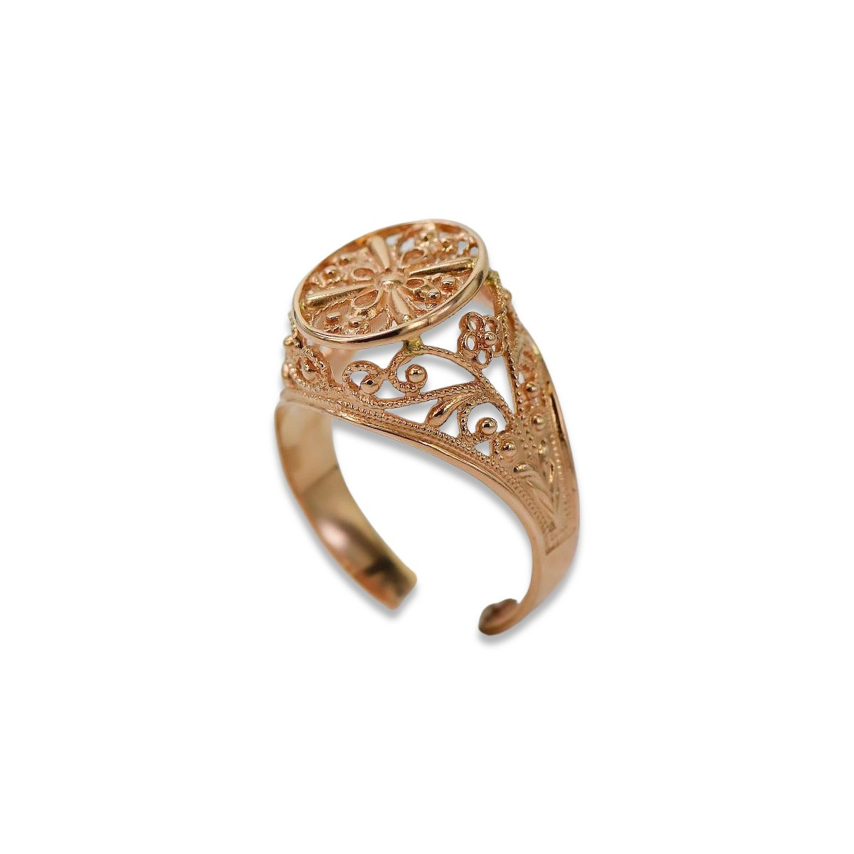 Russisch Sowjet rosa 14 Karat 585 gold Vintage Ring vrn133