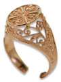 Russisch Sowjet rosa 14 Karat 585 gold Vintage Ring vrn133