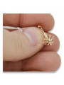 "Elegant No Stones Original Vintage 14K Rose Gold Earrings" ven137 ven137