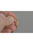 "Elegante Vintage-Roségold 14k 585 Gold Ohrringe ohne Steine" ven166 ven166