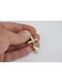 Gold Orthodox cross with chain ★ zlotychlopak.pl ★ Gold sample 585 333 Low price