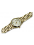 Gold men's watch Geneve ★ zlotychlopak.pl ★ Gold purity 585 333 Low Price!