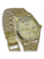 Reloj de oro para hombre Geneve ★ zlotychlopak.pl ★ Pureza de oro 585 333 Precio bajo!