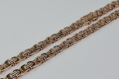 Vintage Rose Gold Bizantine Etruska Chain - 14K Gold - Various Lengths Available cc056r