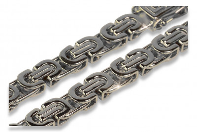 Elegant 14K White Gold Etruska Bizantine Chain cc056w