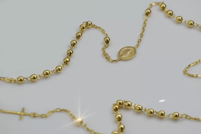 "Dolce Gabbana 14K Yellow Gold Rosary Chain" rcc002y