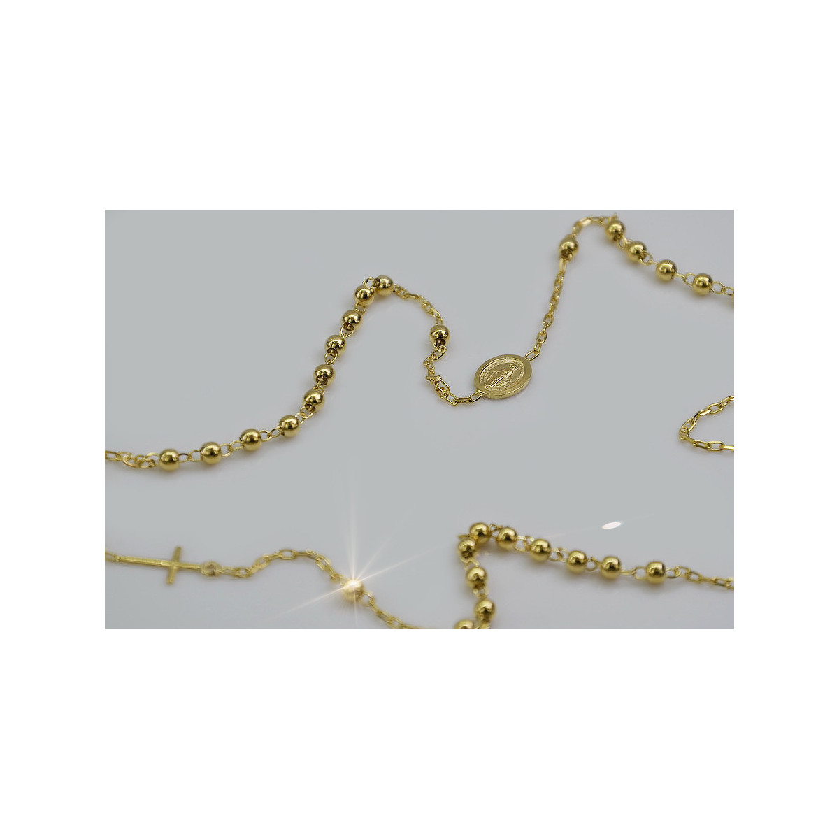 "Dolce Gabbana 14K Yellow Gold Rosary Chain" rcc002y