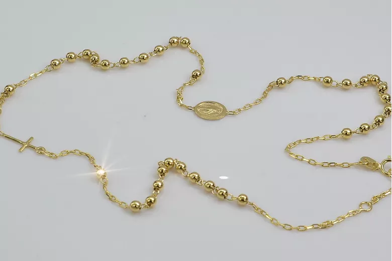 "Dolce Gabbana 14K Yellow Gold Rosary Chain" rcc002y