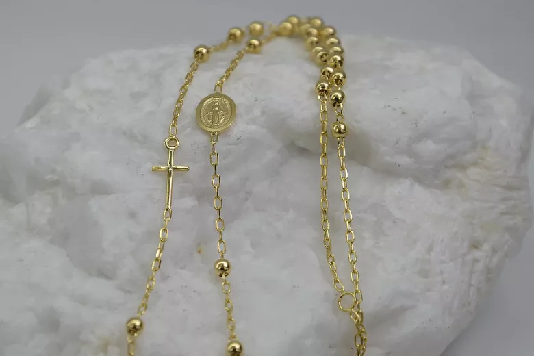 "Dolce Gabbana 14K Yellow Gold Rosary Chain" rcc002y