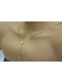 14K White Yellow Rose Gold 65c Tri-Color Rosary Chain rcc008ywr