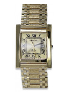 Gold men's watch Geneve ★ zlotychlopak.pl ★ Gold purity 585 333 Low Price!