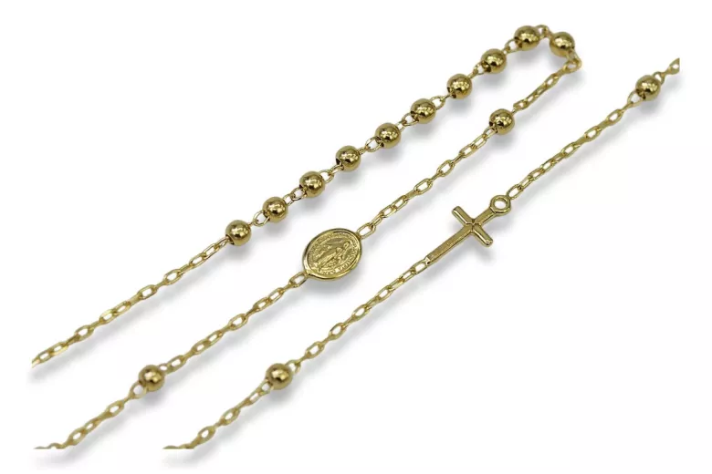 "Dolce Gabbana 14K Yellow Gold Rosary Chain" rcc002y