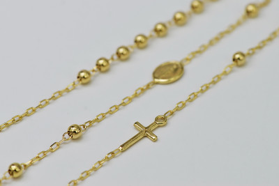 "Dolce Gabbana 14K Yellow Gold Rosary Chain" rcc002y