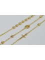 "Dolce Gabbana 14K Yellow Gold Rosary Chain" rcc002y