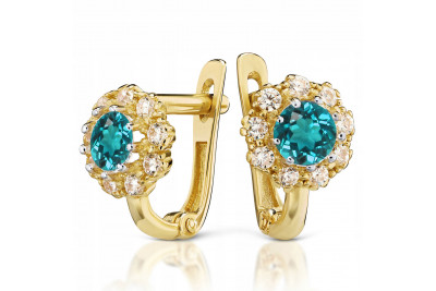 Pendientes de oro zlotychlopak.pl Muestra de ★ oro 585 333 ¡★ Precio bajo!