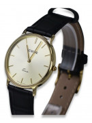 Gold men's watch Geneve ★ zlotychlopak.pl ★ Gold purity 585 333 Low Price!