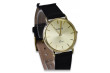 14K Yellow Gold Men's Watch with White Dial and Gold Bezel mw004y