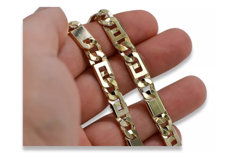 Yellow rose gold bracelet ★ russiangold.com ★ Gold 585 333 Low price