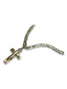 Gold cross with a chain ★ zlotychlopak.pl ★ Gold stamp 585 333 Low price!