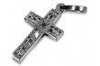 "14K White Gold Delicate Catholic Cross Necklace" ctc095w ctc095w