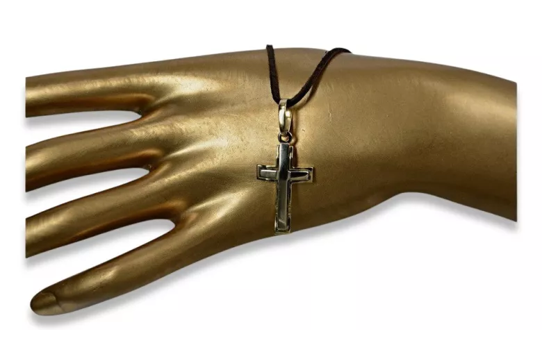 Golden Catholic Cross ★ russiangold.com ★ Gold 585 333 Low price