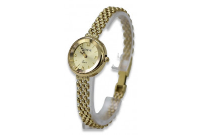 Montre dame en or jaune 14 carats, O. lw082y