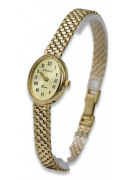 Złoty zegarek Lady Geneve 14k żółte złoto lw093y