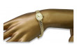 Желтое золото Lady Geneve часы - Подарок для Леди lw093y