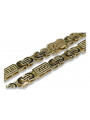 Luxurious 14K Yellow Gold Italian Byzantine Versace Bracelet cb050y