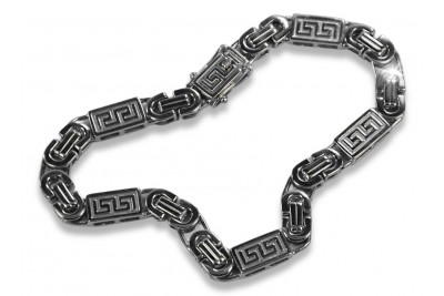 Bracelet en argent sterling 925 Unikat Royal Versace, Pierre précieuse variée cb050s