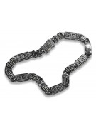 Bracelet en argent sterling 925 Unikat Royal Versace, Pierre précieuse variée cb050s