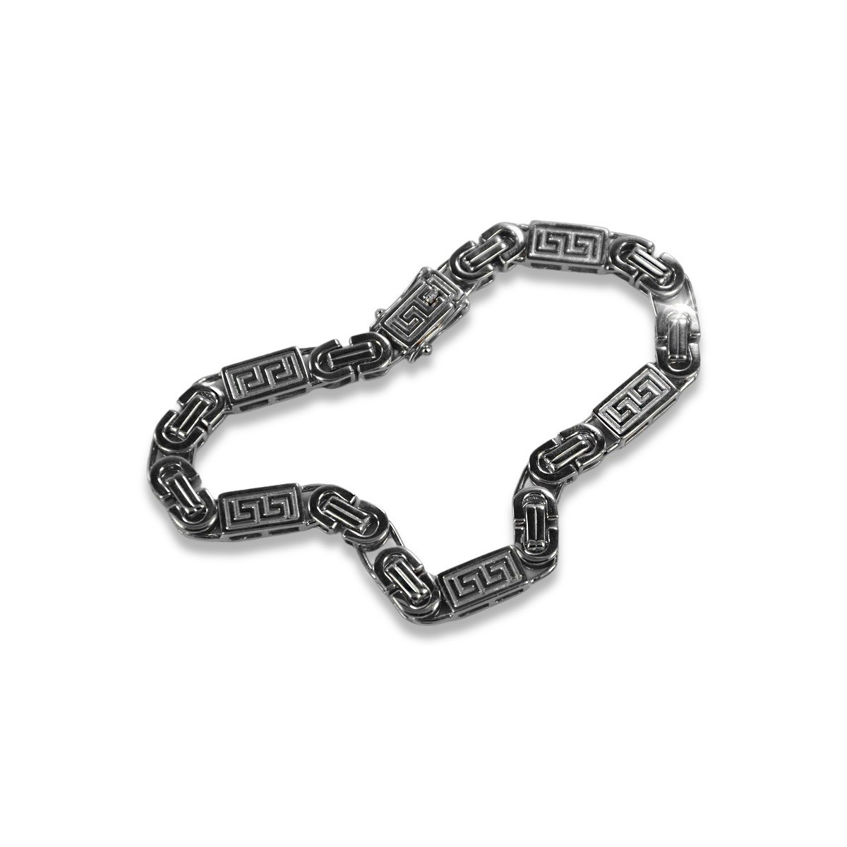 Bracelet en argent sterling 925 Unikat Royal Versace, Pierre précieuse variée cb050s