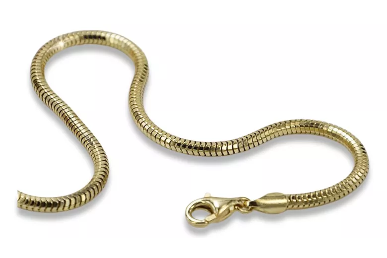 Bracelet Serpent en Or Jaune 14 ct avec Pierres Précieuses cb020y