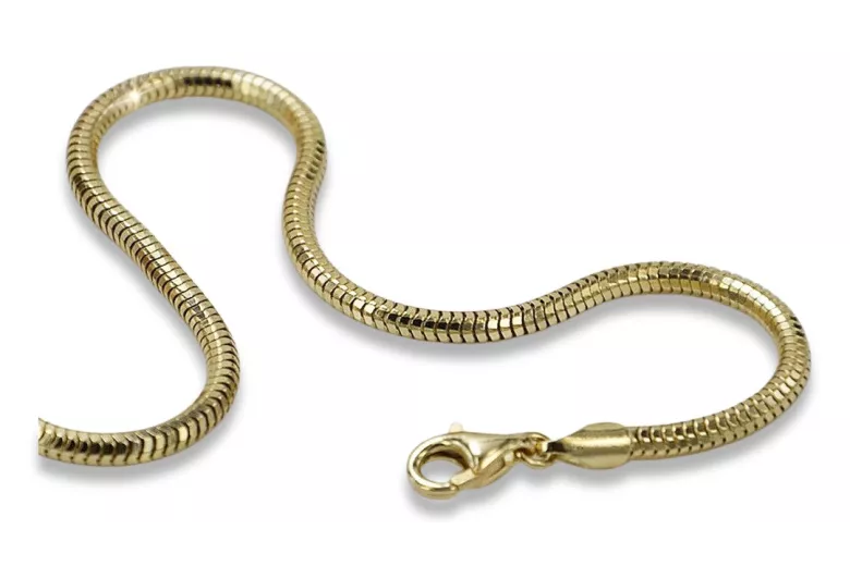 Bransoletka węża Tondo z 14-karatowego złota, 2mm cb020y